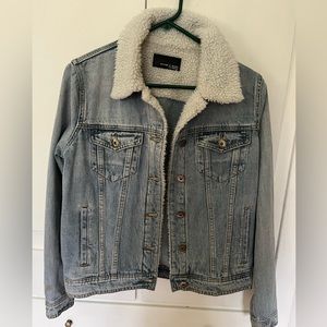 Articles of Society Jean jacket with wool neck